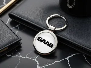 Saab Portachiavi Auto Lega Durevole Stile Racing